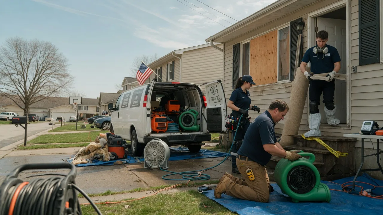 Water Damage Restoration in Claremont, IL near me